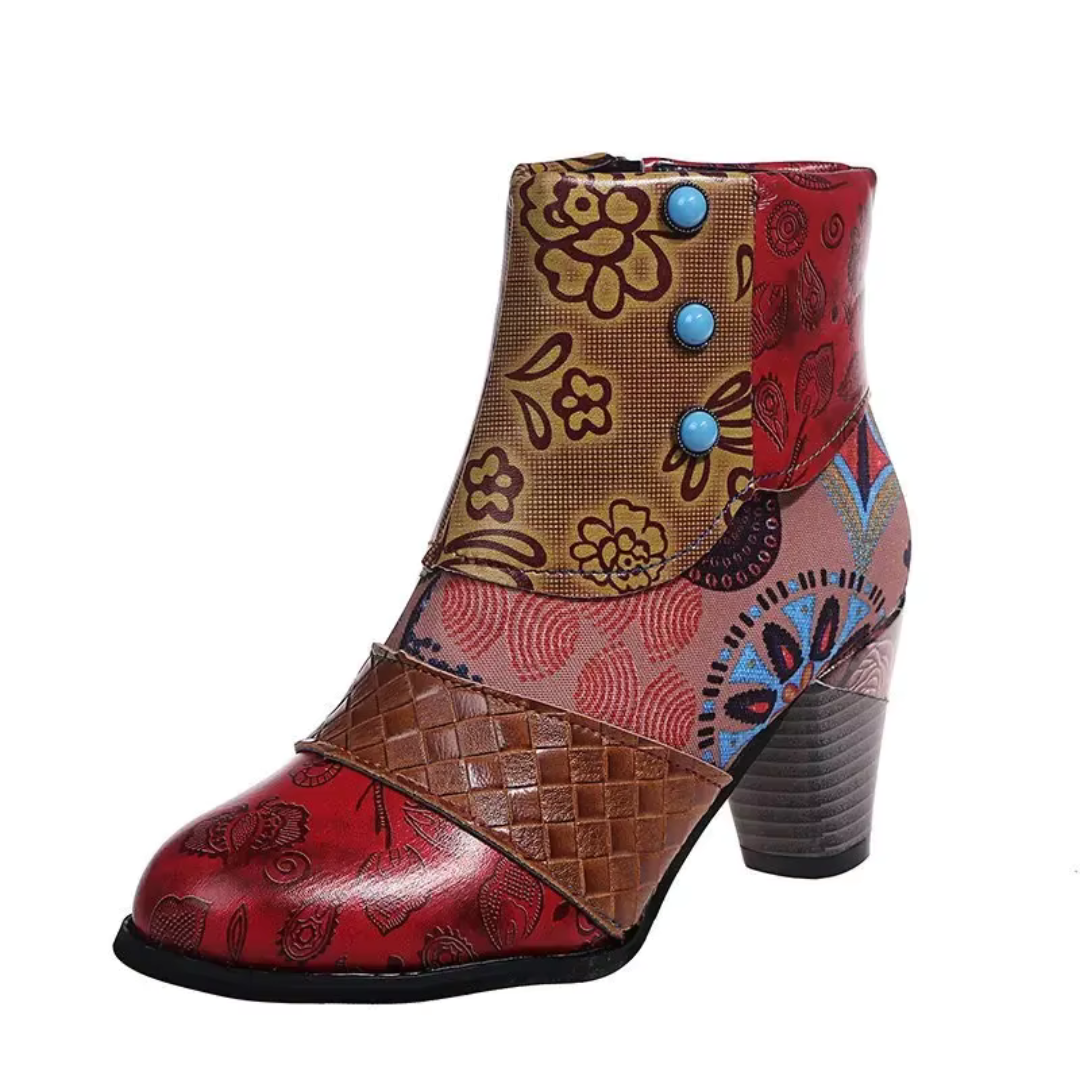 Margaret Boho Patchwork Boots