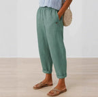 Romina™ Timeless Linen-Cotton Trousers