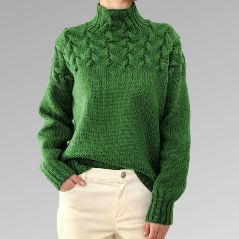 Sophia Elegant Cable Knit Sweater