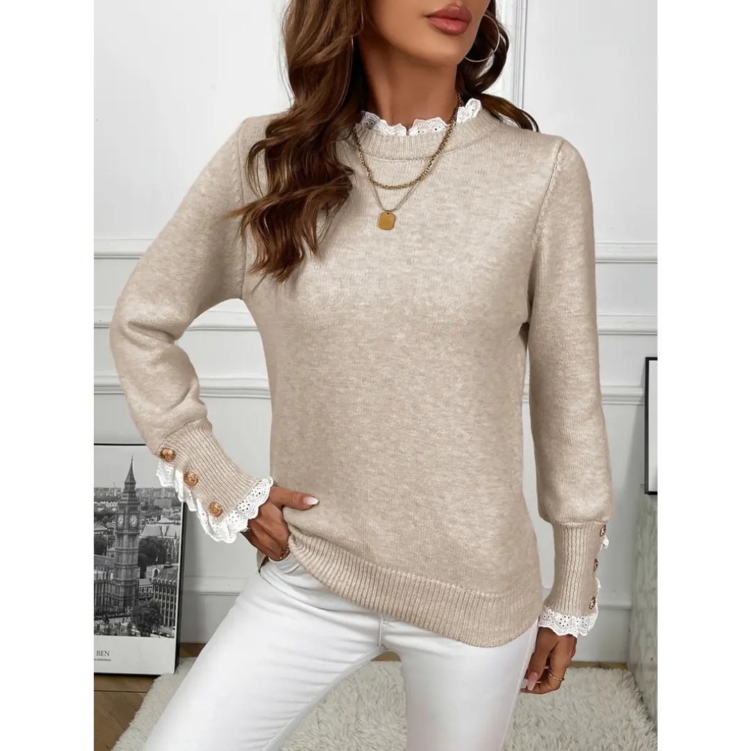 Luna Elegant Ruffled Sweater