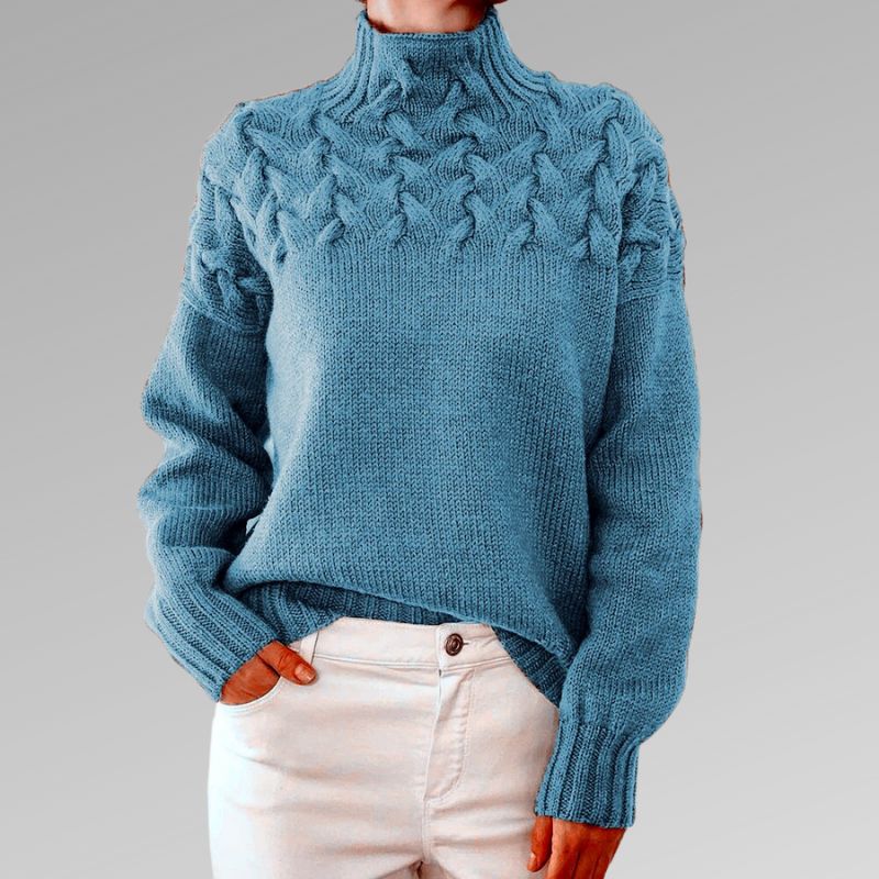 Sophia Elegant Cable Knit Sweater