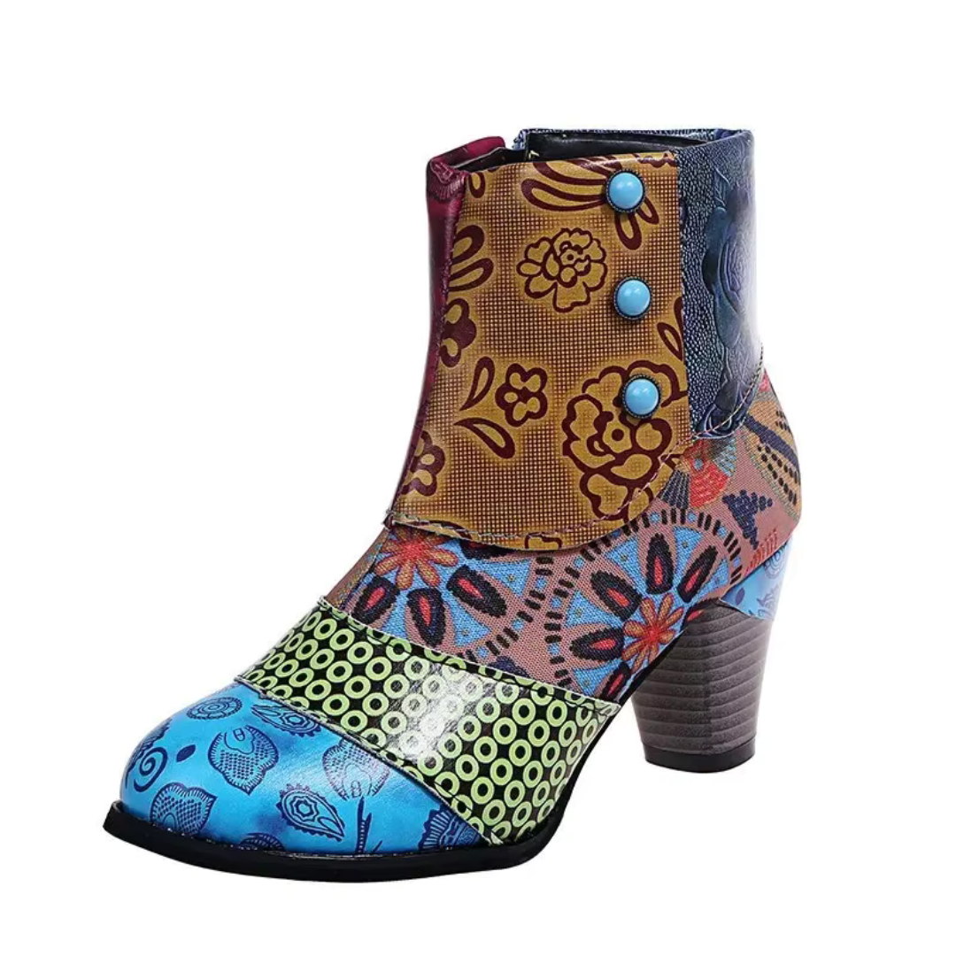 Margaret Boho Patchwork Boots