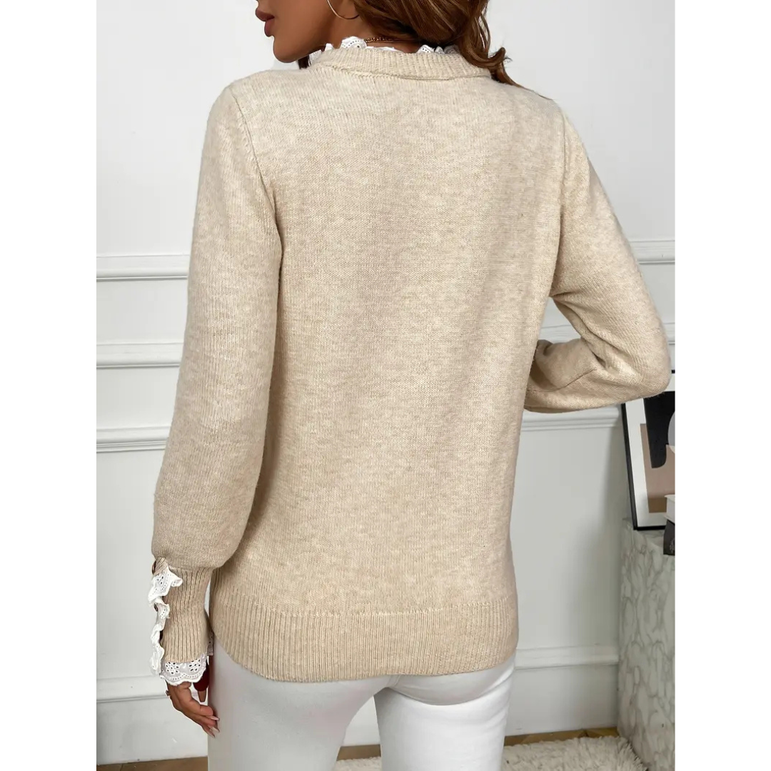 Luna Elegant Ruffled Sweater