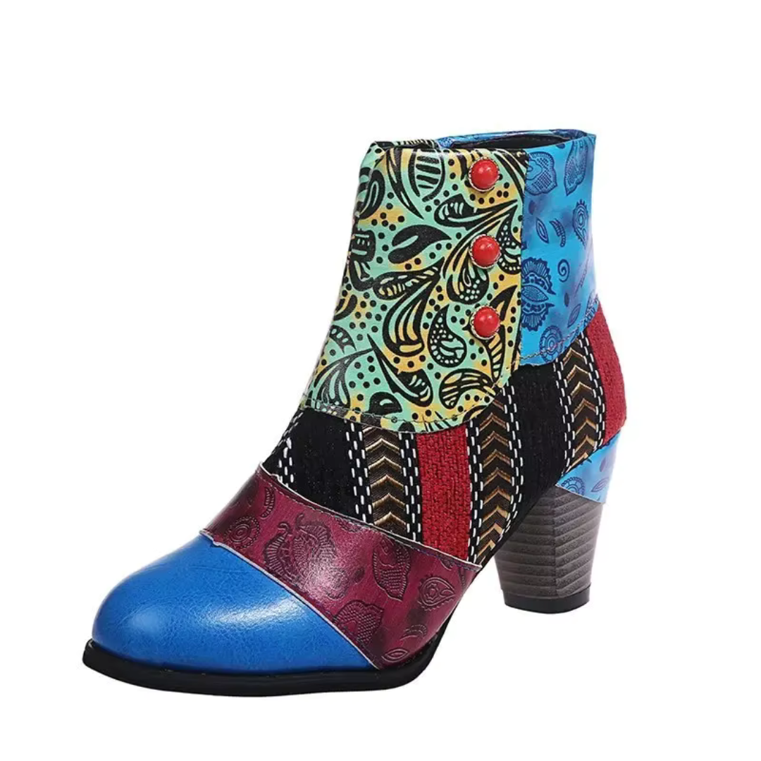 Margaret Boho Patchwork Boots