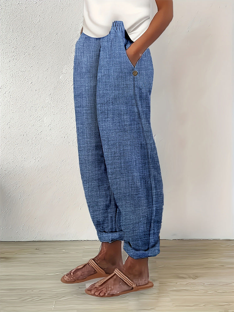 Romina™ Timeless Linen-Cotton Trousers