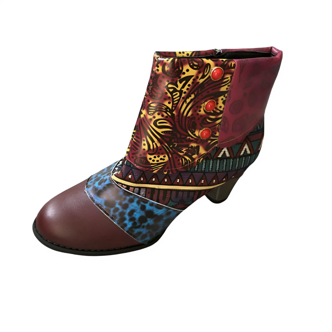 Margaret Boho Patchwork Boots