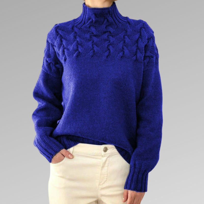 Sophia Elegant Cable Knit Sweater