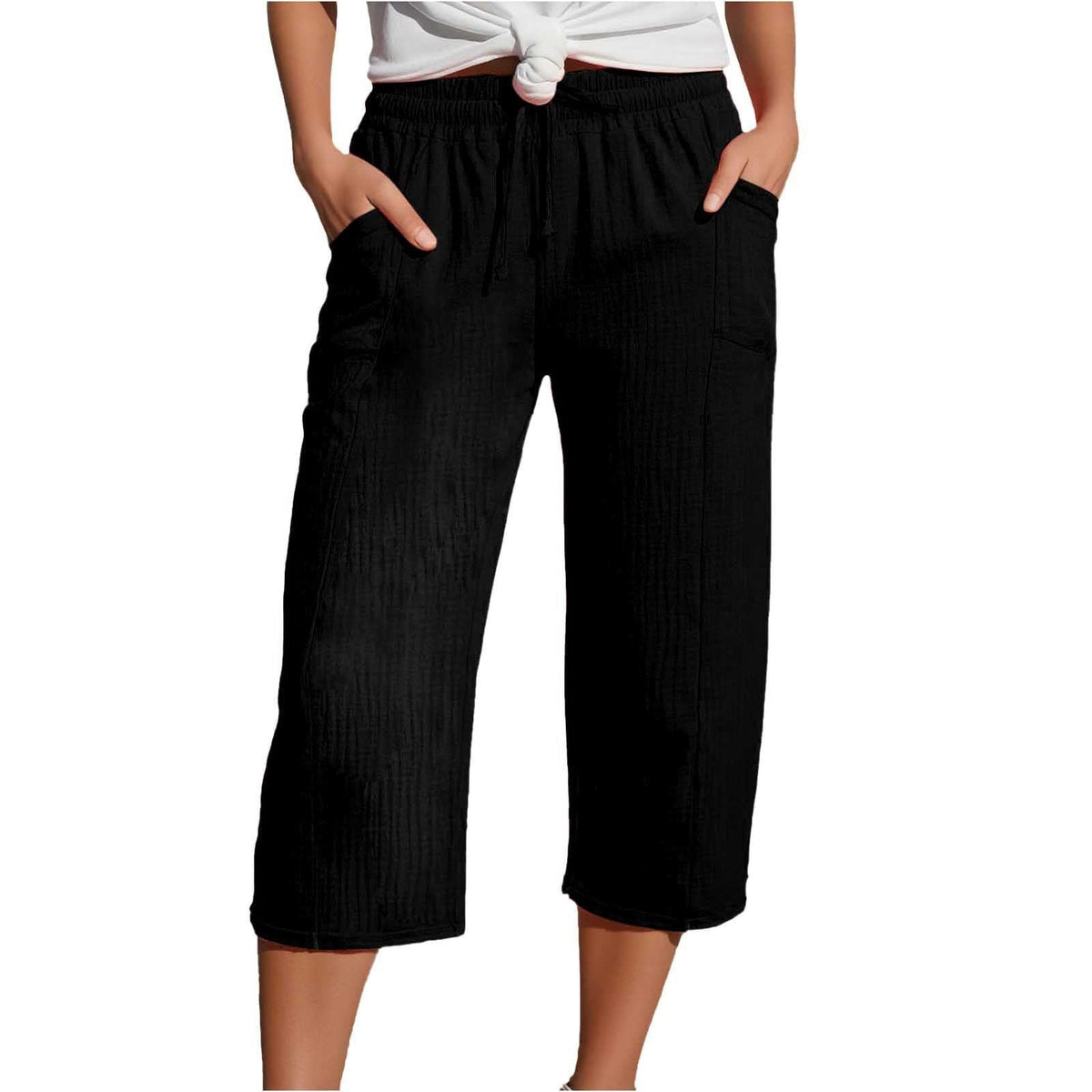 Olivyra | Lightweight Cropped Pants