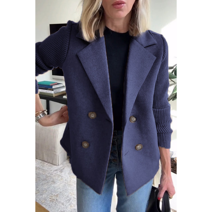 Celeste Blazer à Manches Tricotées Stylé