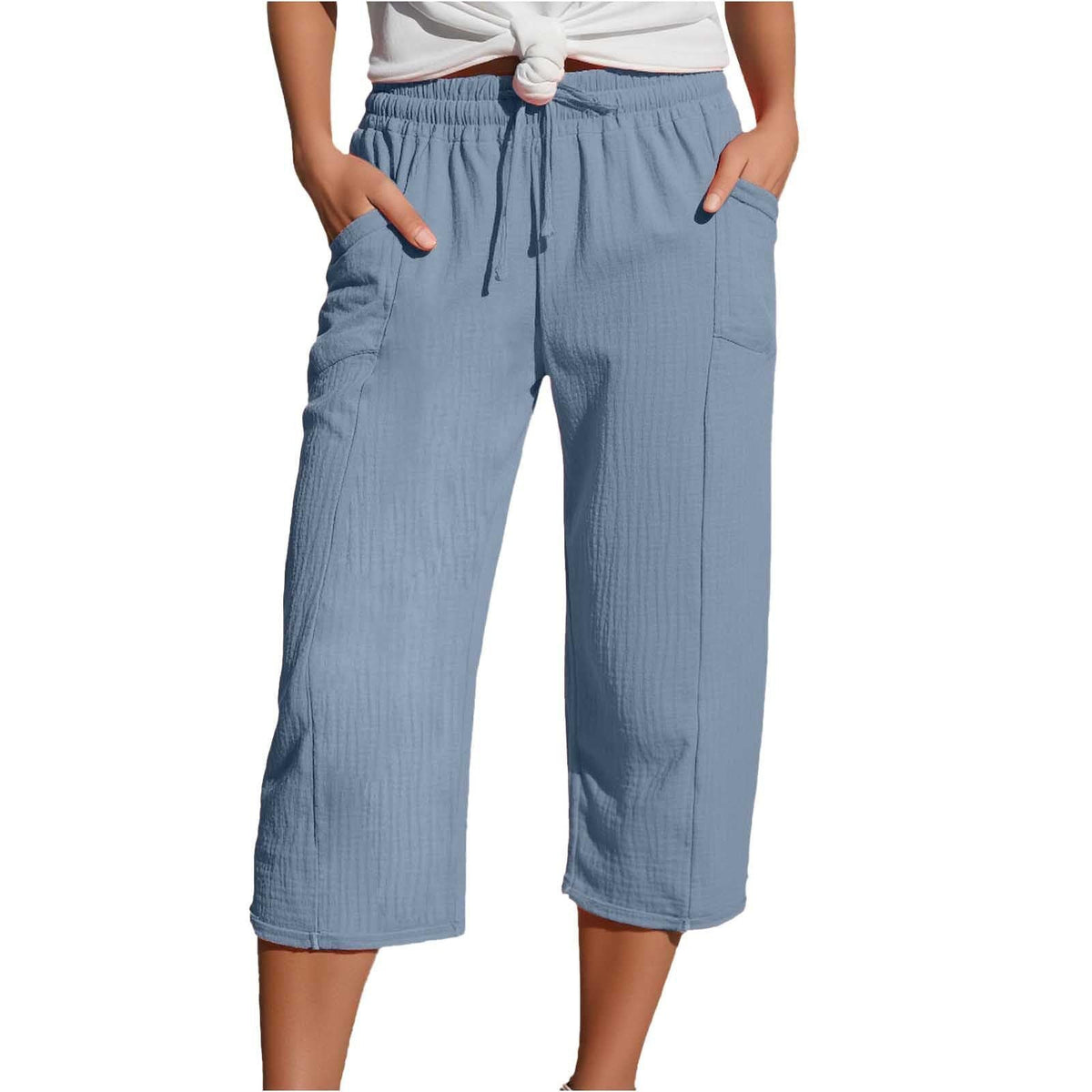 Olivyra | Lightweight Cropped Pants