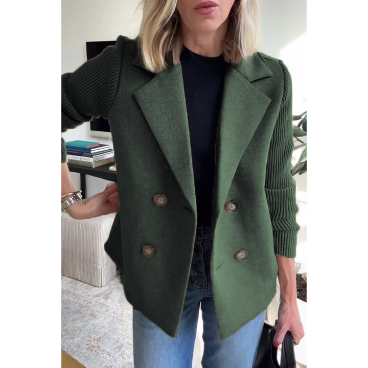 Celeste Blazer à Manches Tricotées Stylé