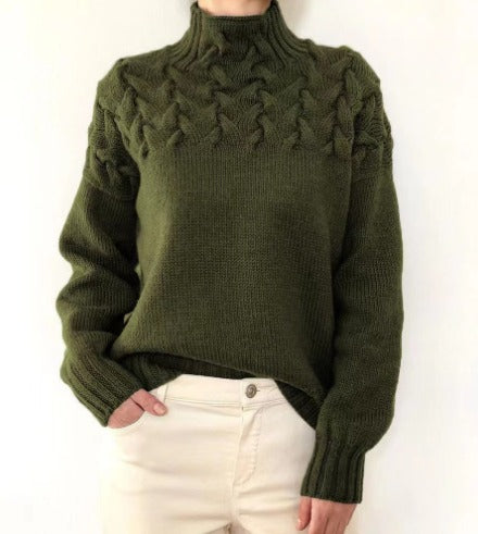 Sophia Elegant Cable Knit Sweater