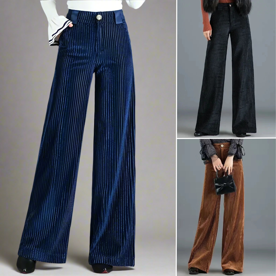 Selene Wide-Leg Corduroy Trousers