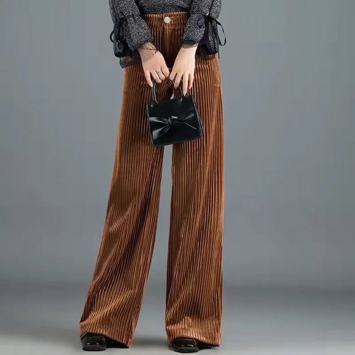 Selene Wide-Leg Corduroy Trousers