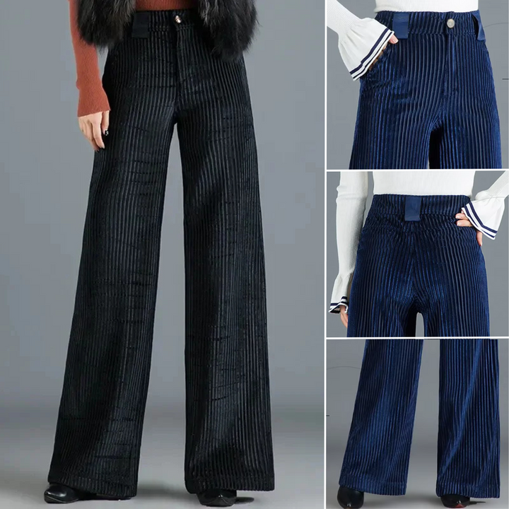 Selene Wide-Leg Corduroy Trousers