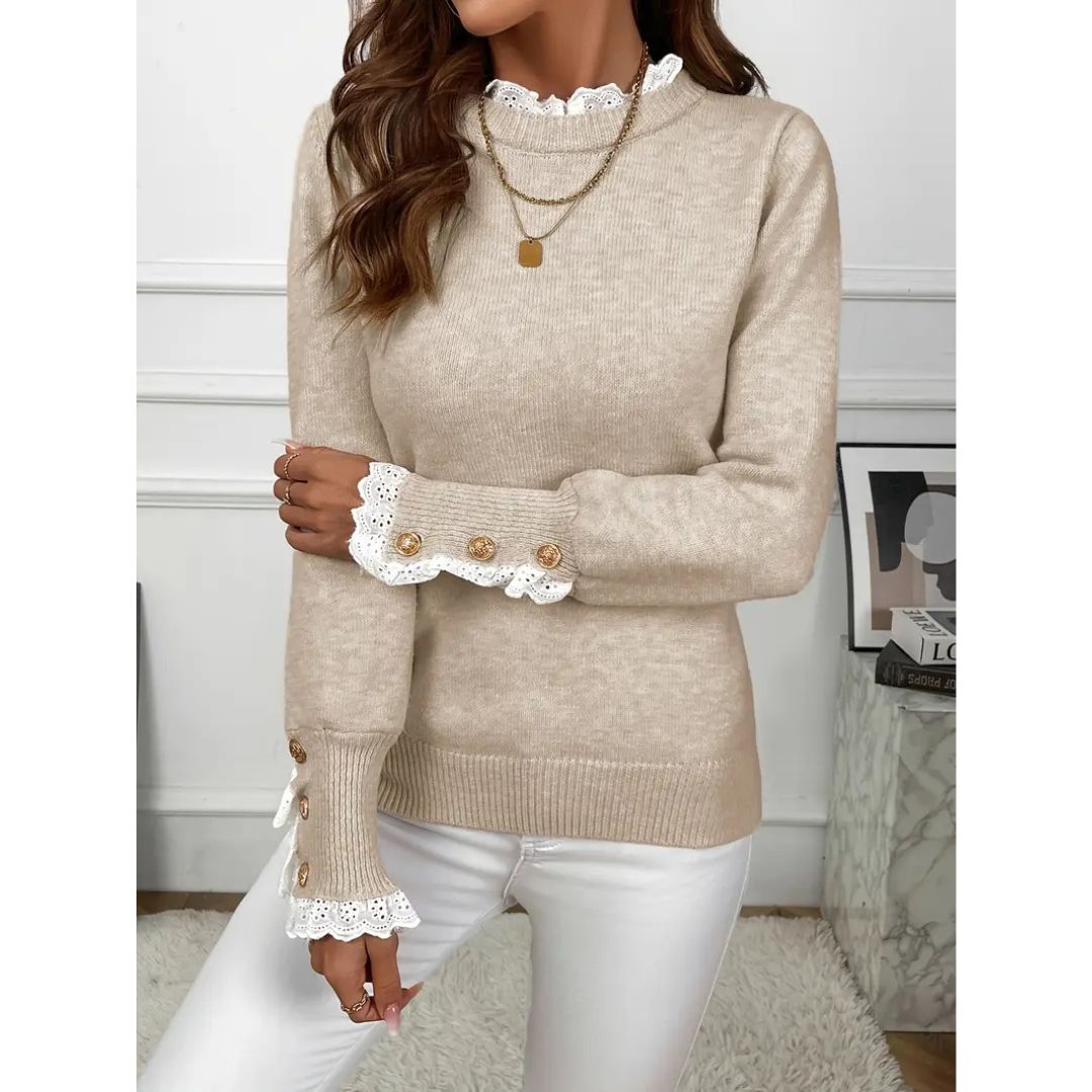 Luna Elegant Ruffled Sweater