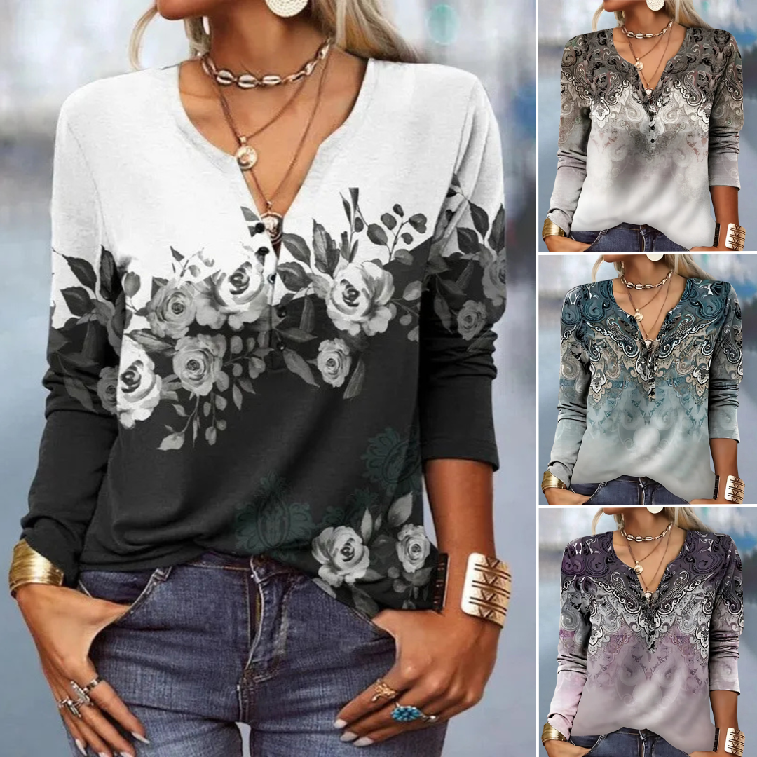 Louisa Chic Printed Blouse