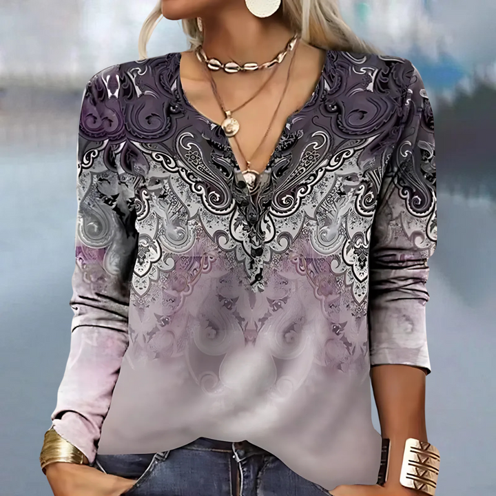 Louisa Chic Printed Blouse