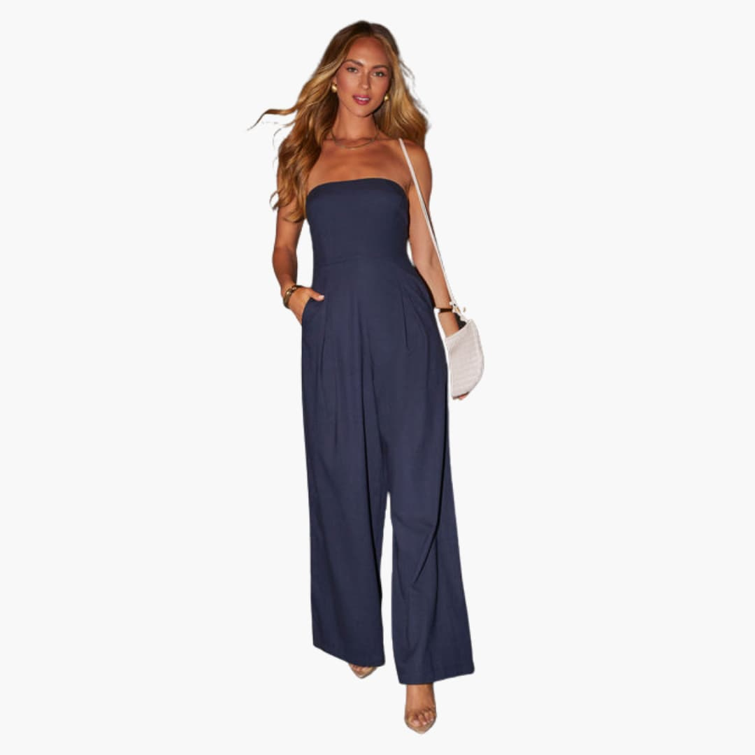 Ashley Chic Strapless Jumpsuit