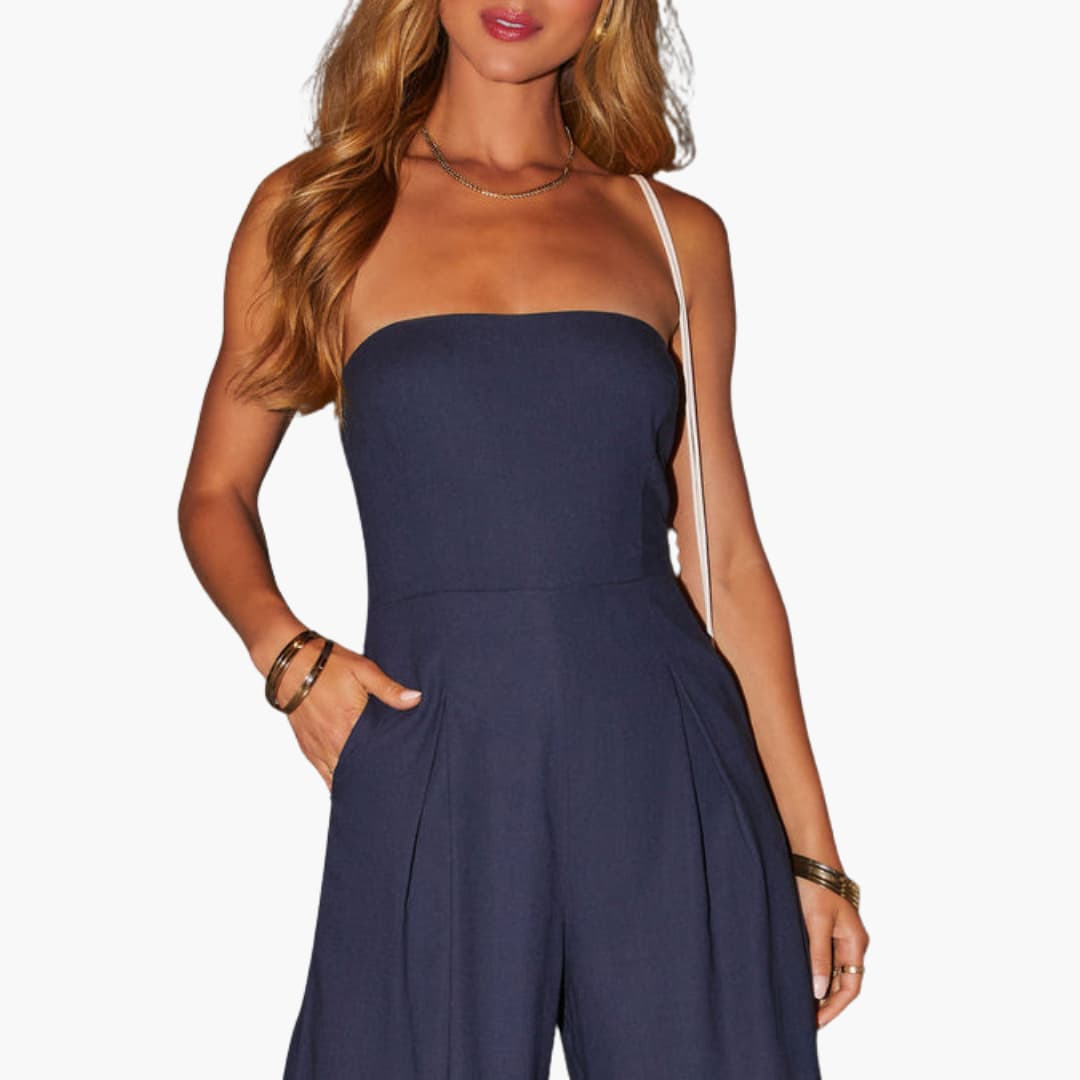 Ashley Chic Strapless Jumpsuit