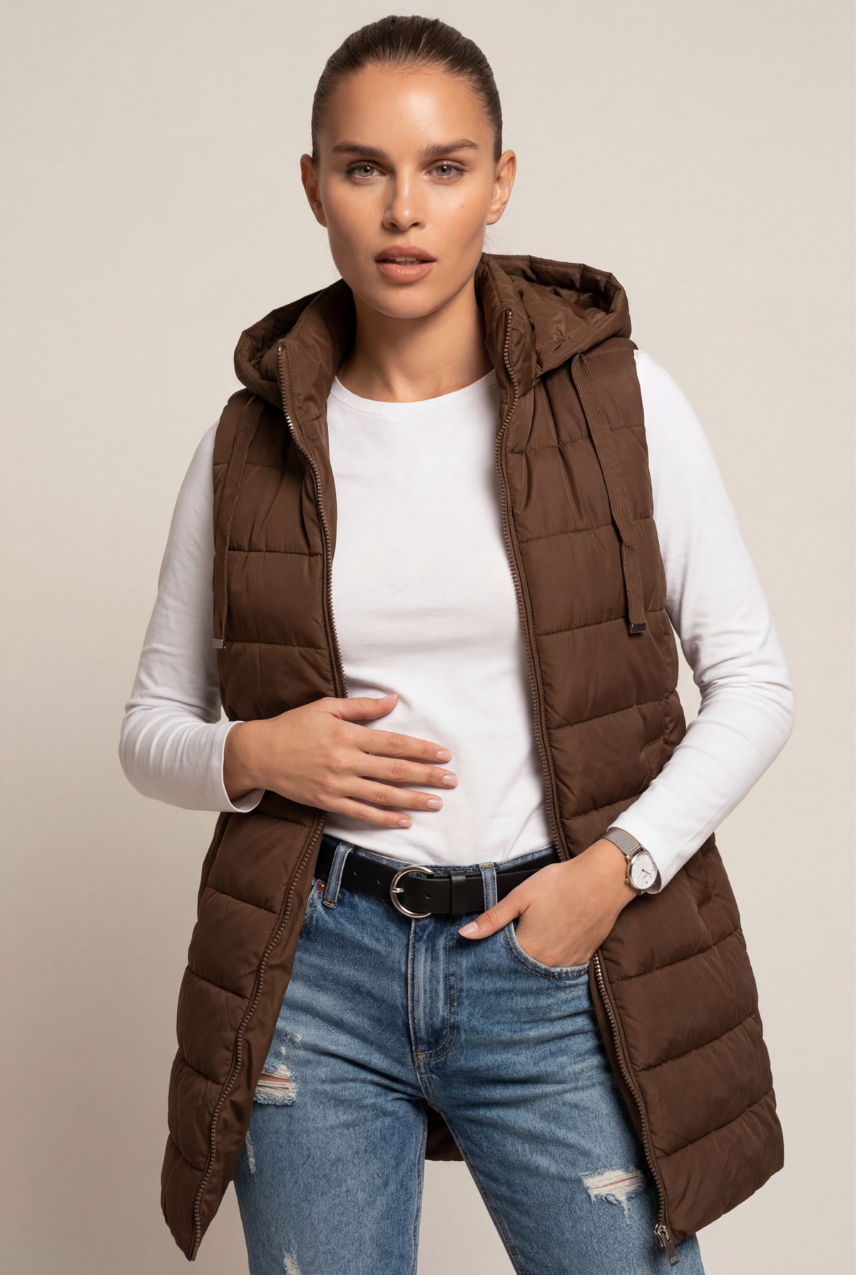 RAIN | Hood Long Puffer