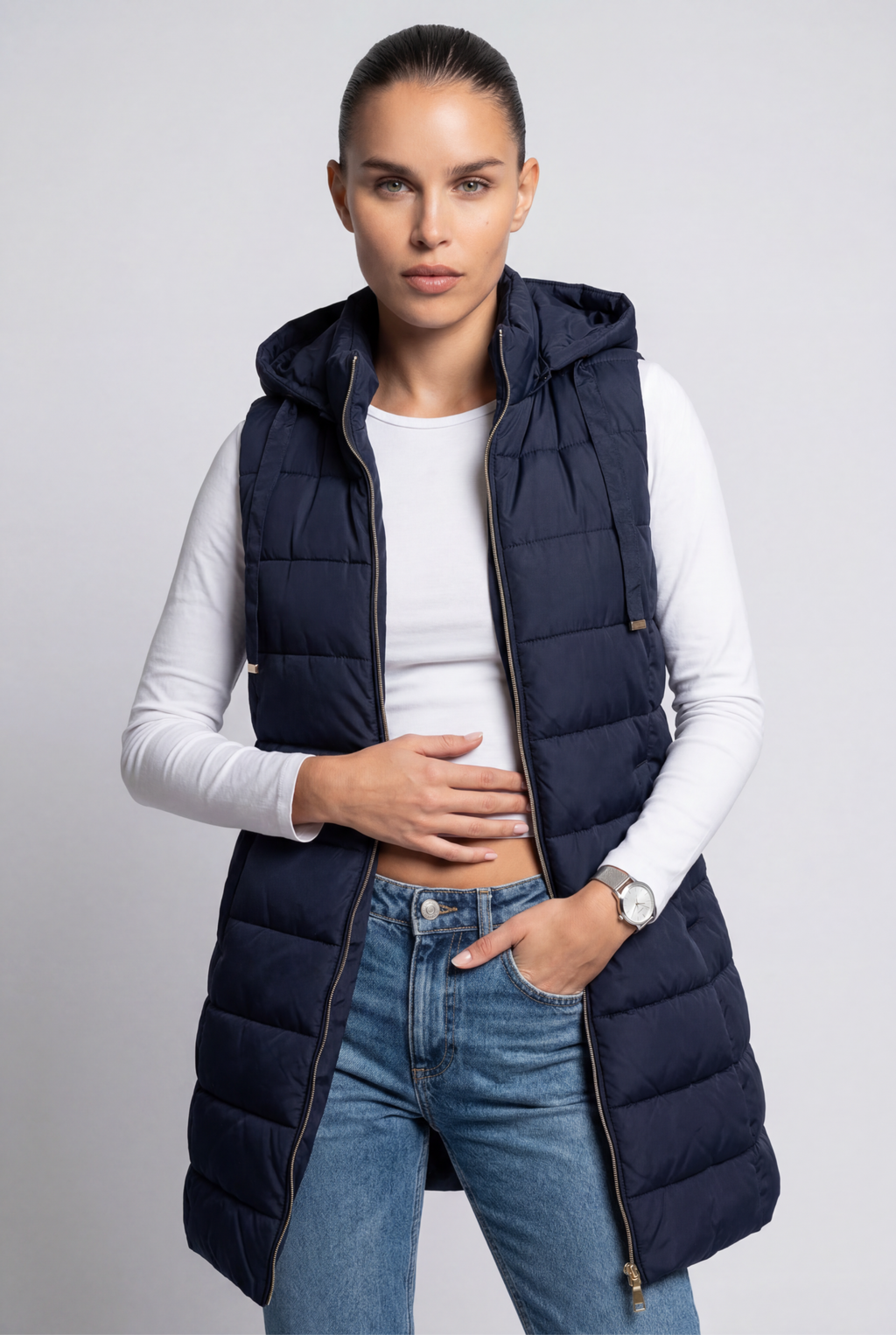 RAIN | Hood Long Puffer