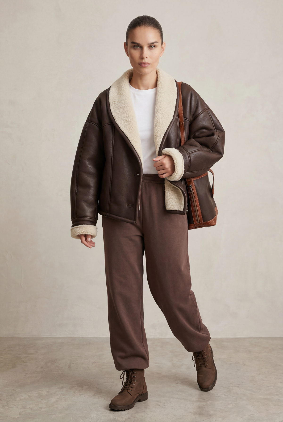 ARIA | Oversized Shearling Jacket