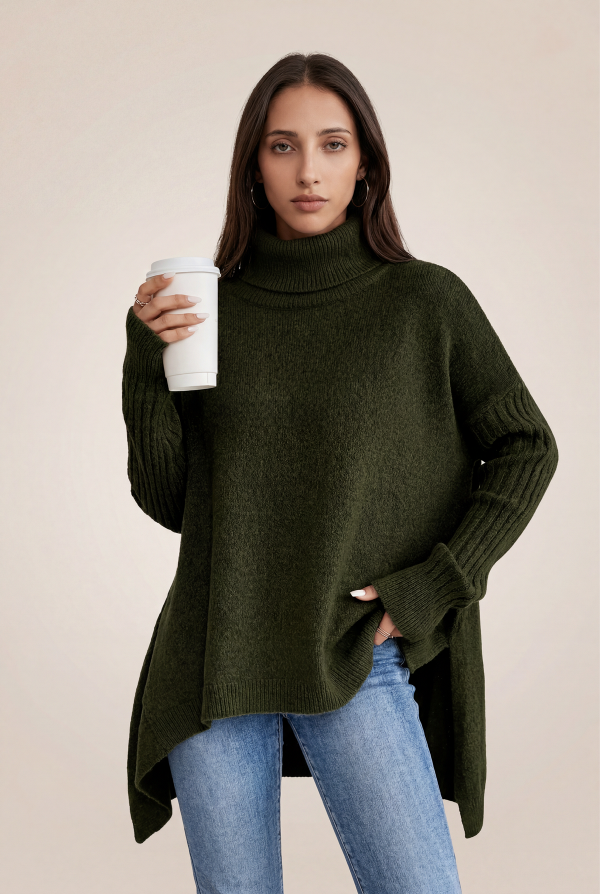 Arlena | Oversized Turtleneck