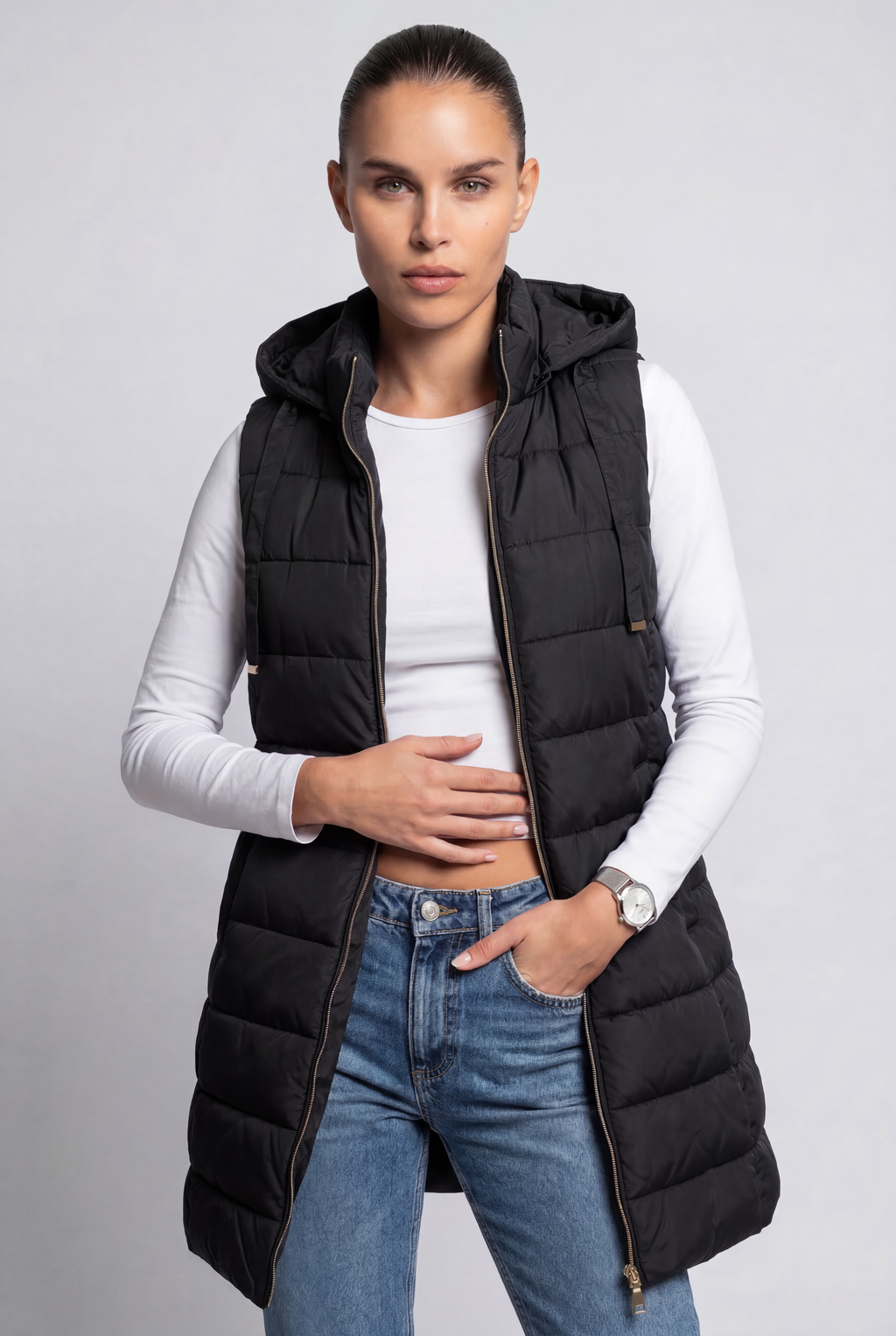 RAIN | Hood Long Puffer