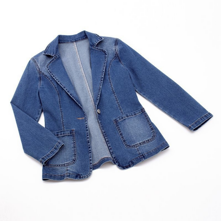 Cleo Blazer En Jean Élégant  