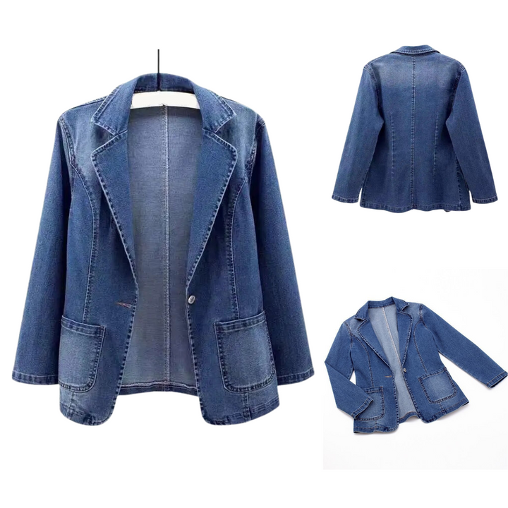 Cleo Blazer En Jean Élégant  