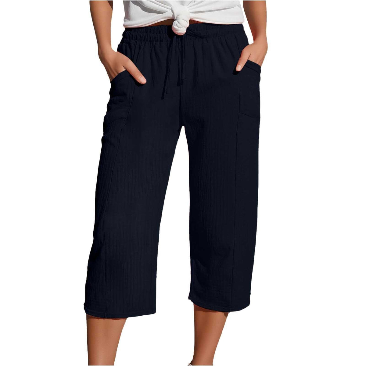 Olivyra | Lightweight Cropped Pants