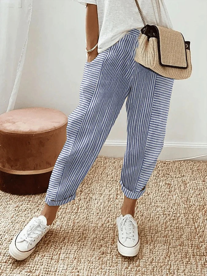 Caroline Cozy Striped Pants