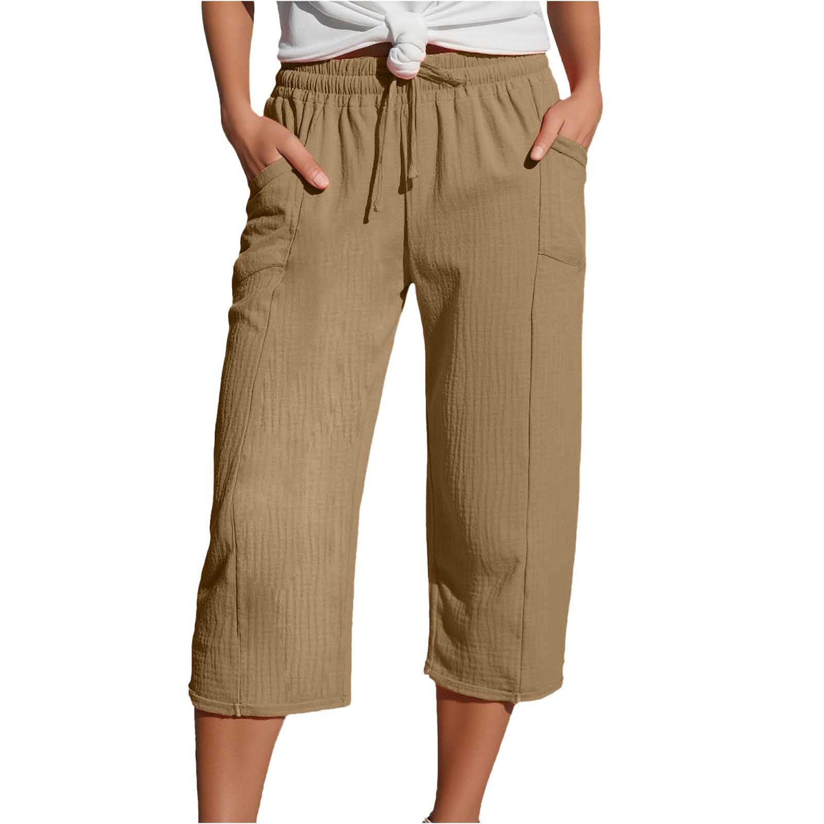 Olivyra | Lightweight Cropped Pants