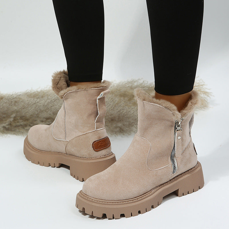 Snow Boots Velvet Warm Cotton Shoes Plus Size