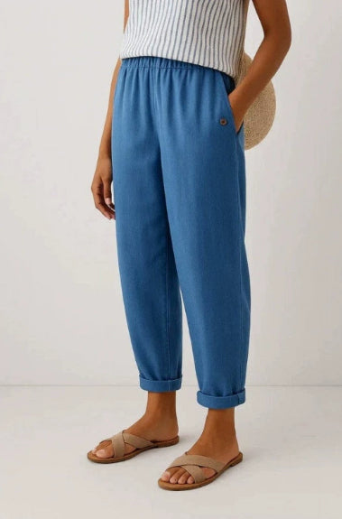 Romina™ Timeless Linen-Cotton Trousers