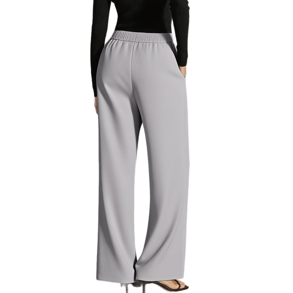 Patchwork Cropped Casual Trousers