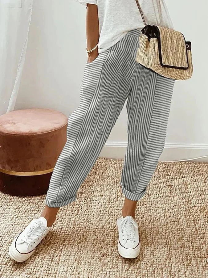 Caroline Cozy Striped Pants