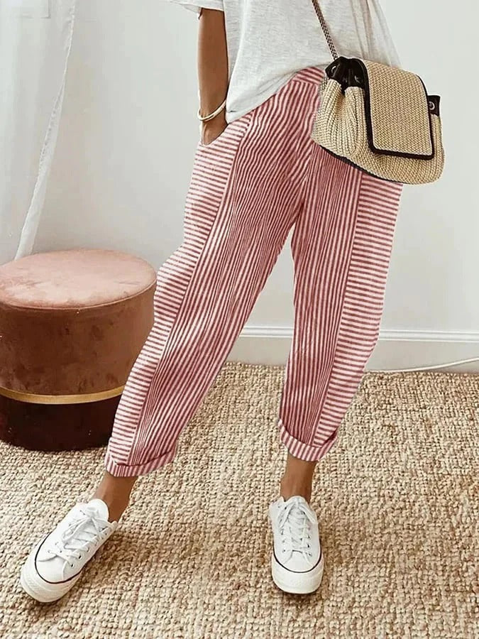 Caroline Cozy Striped Pants